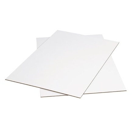Bsc Preferred 36 x 48'' White Corrugated Sheets, 5PK SP3648W